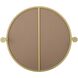 Amoura 24 X 24 inch Brass Mirror