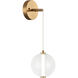 Belange LED 6 inch Aged Gold Brass Wall Sconce Wall Light