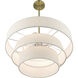 Chandler 4 Light 23 inch Antique Brass Pendant Chandelier Ceiling Light