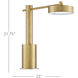 Dialect 21.75 inch 10 watt Brushed Brass/Brushed Nickel Desk Lamp Portable Light