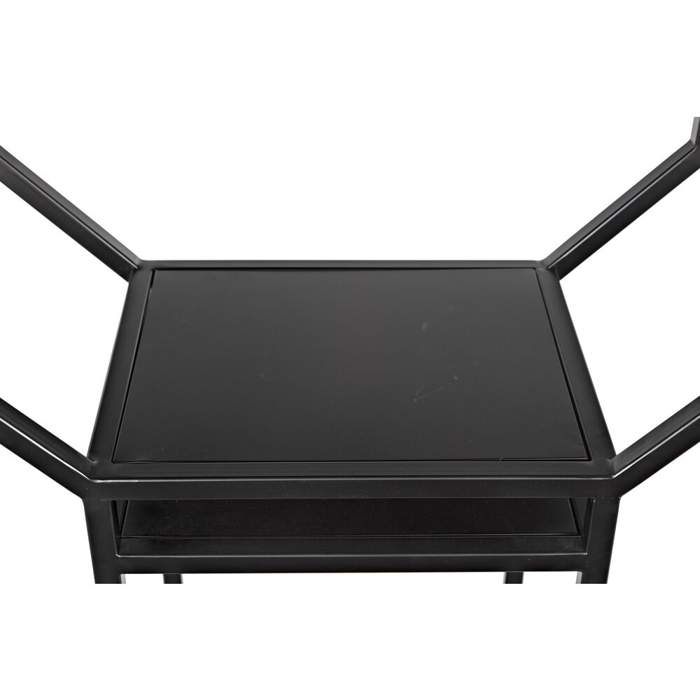 Downtown B Matte Black Bookcase