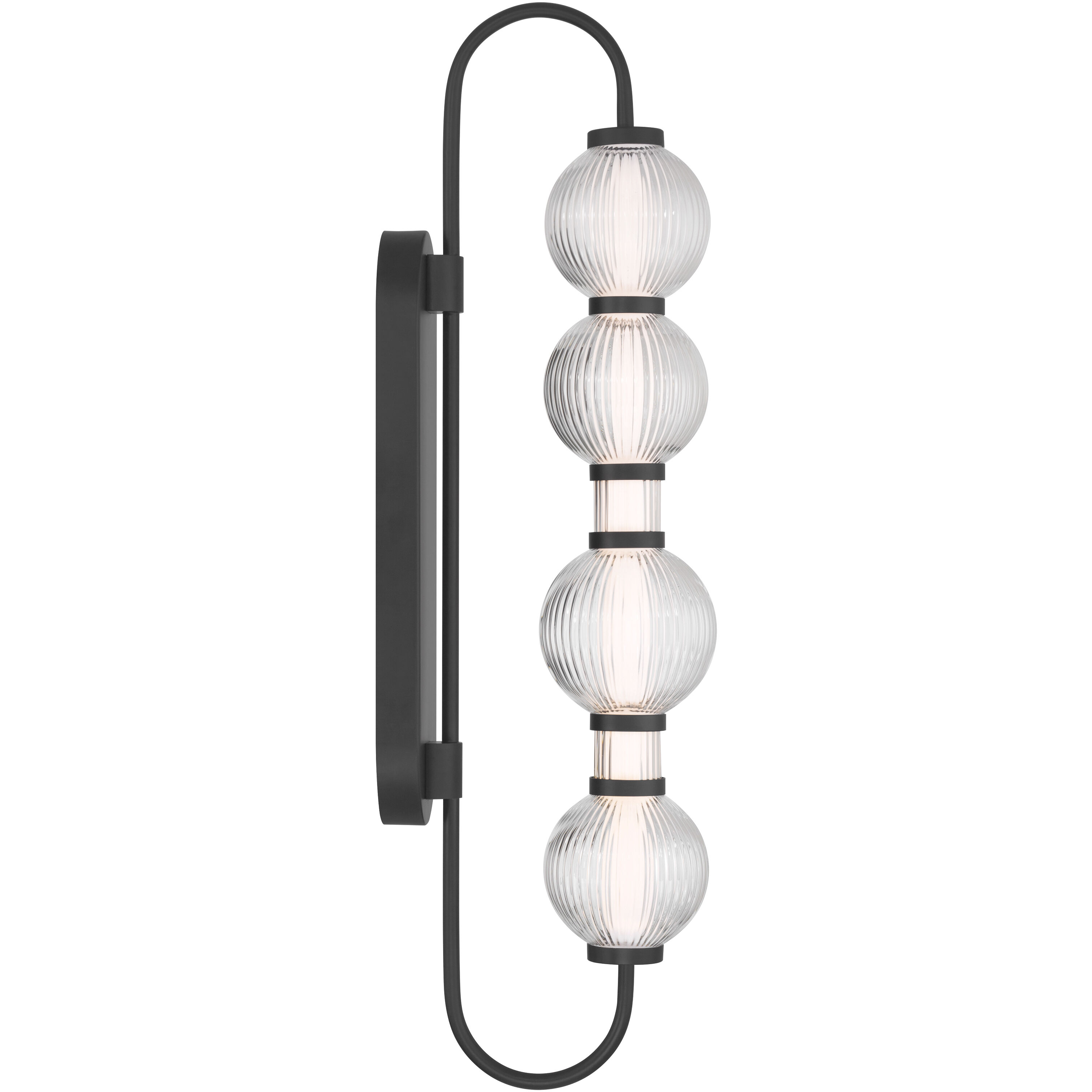 Cordel LED 5.25 inch Dark Matte Black Wall Sconce Wall Light