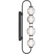 Cordel LED 5.25 inch Dark Matte Black Wall Sconce Wall Light