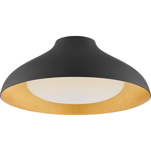 AERIN Agnes LED 18 inch Matte Black Flush Mount Ceiling Light in Matte Bronze