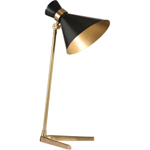 Frederick Cooper 27 inch 60.00 watt Antique Brass/Black Table Lamp Portable Light