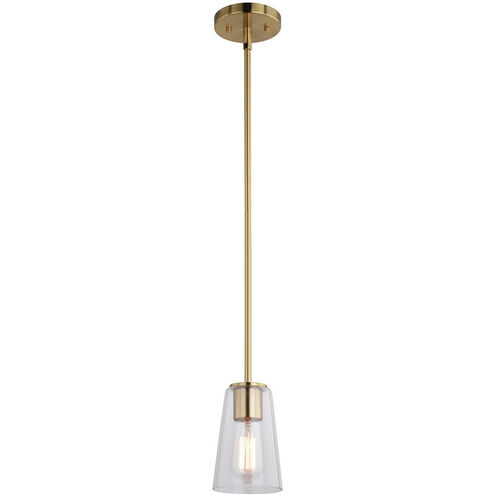 Beverly LED 4.5 inch Muted Brass Mini Pendant Ceiling Light