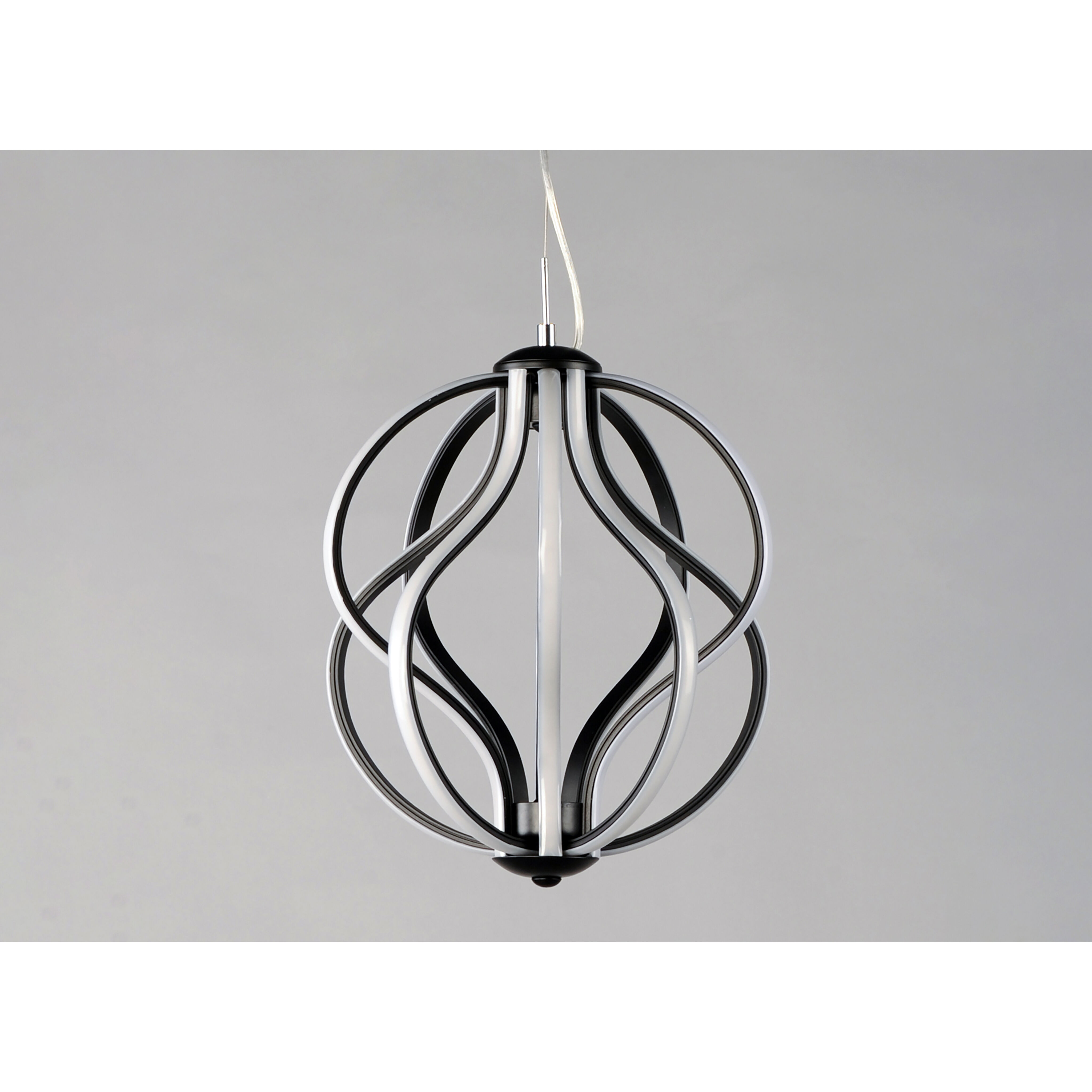 Aura LED 12 inch Black Single Pendant Ceiling Light