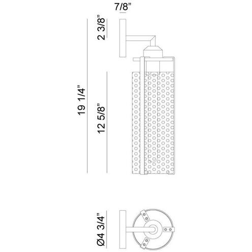 Bayou Wall Sconce Wall Light in Aged Gold Brass