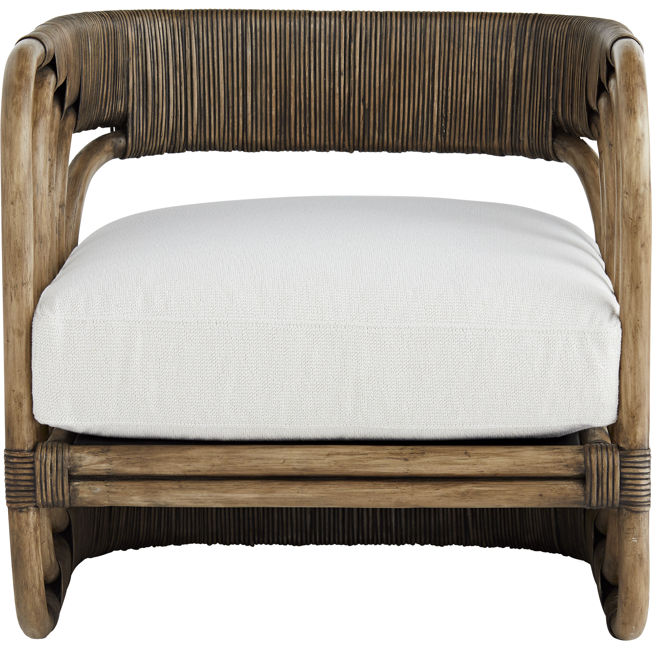 Hamza Pearl and Palm Gray Chair