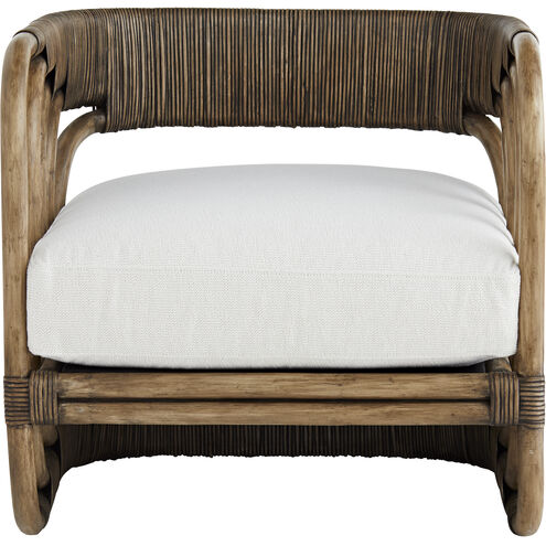 Hamza Pearl and Palm Gray Chair