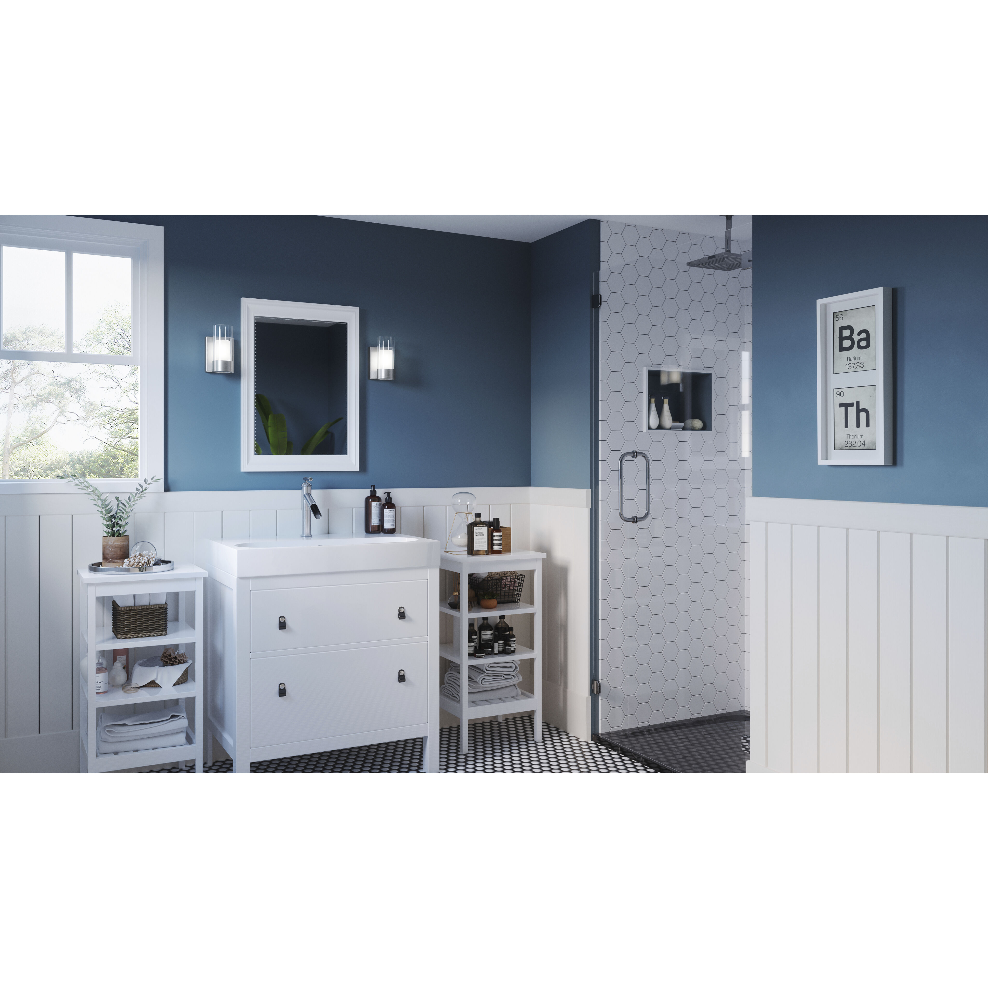 Logan LED 5 inch Brushed Nickel Wall Sconce Wall Light, Small