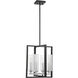 Redmond 4 Light 14 inch Matte Black/Polished Chrome Foyer Light Ceiling Light