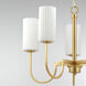 Town and Country 5 Light 27 inch Satin Brass Chandelier Ceiling Light