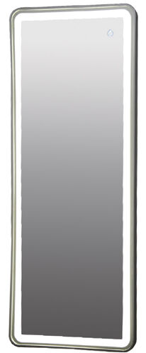 MM09 Series 47 X 19 inch Chrome LED Lighted Wall Mirror