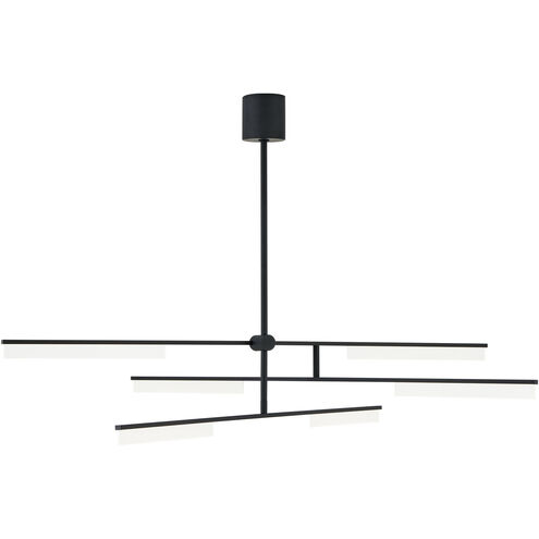 Sean Lavin Klee LED 56.1 inch Nightshade Black Chandelier Ceiling Light, Integrated LED