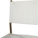 Landon 37 inch Antique Aged Brass / Natural Ivory Hide Bar Counter Stool