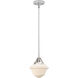 Nouveau 2 Oxford LED 7.5 inch Polished Chrome Mini Pendant Ceiling Light in Matte White