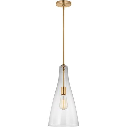 Sean Lavin Arilda 1 Light 9 inch Satin Brass Pendant Ceiling Light