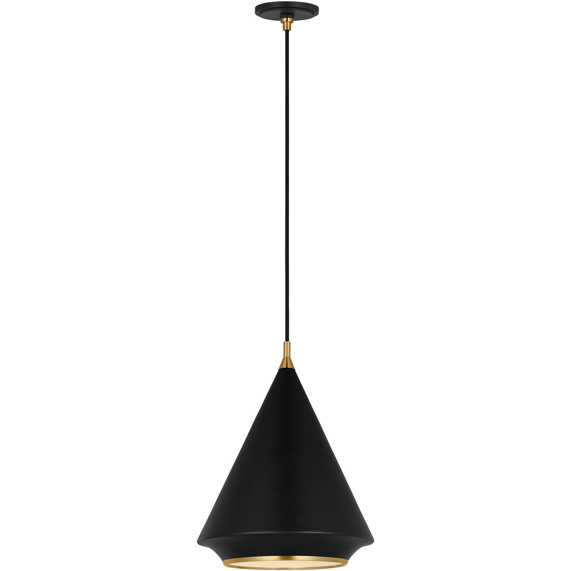 TOB by Thomas O'Brien Stanza Pendant Ceiling Light in Midnight Black