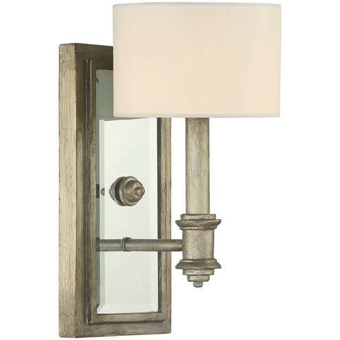 Caracas 1 Light 6 inch Argentum Wall Sconce Wall Light