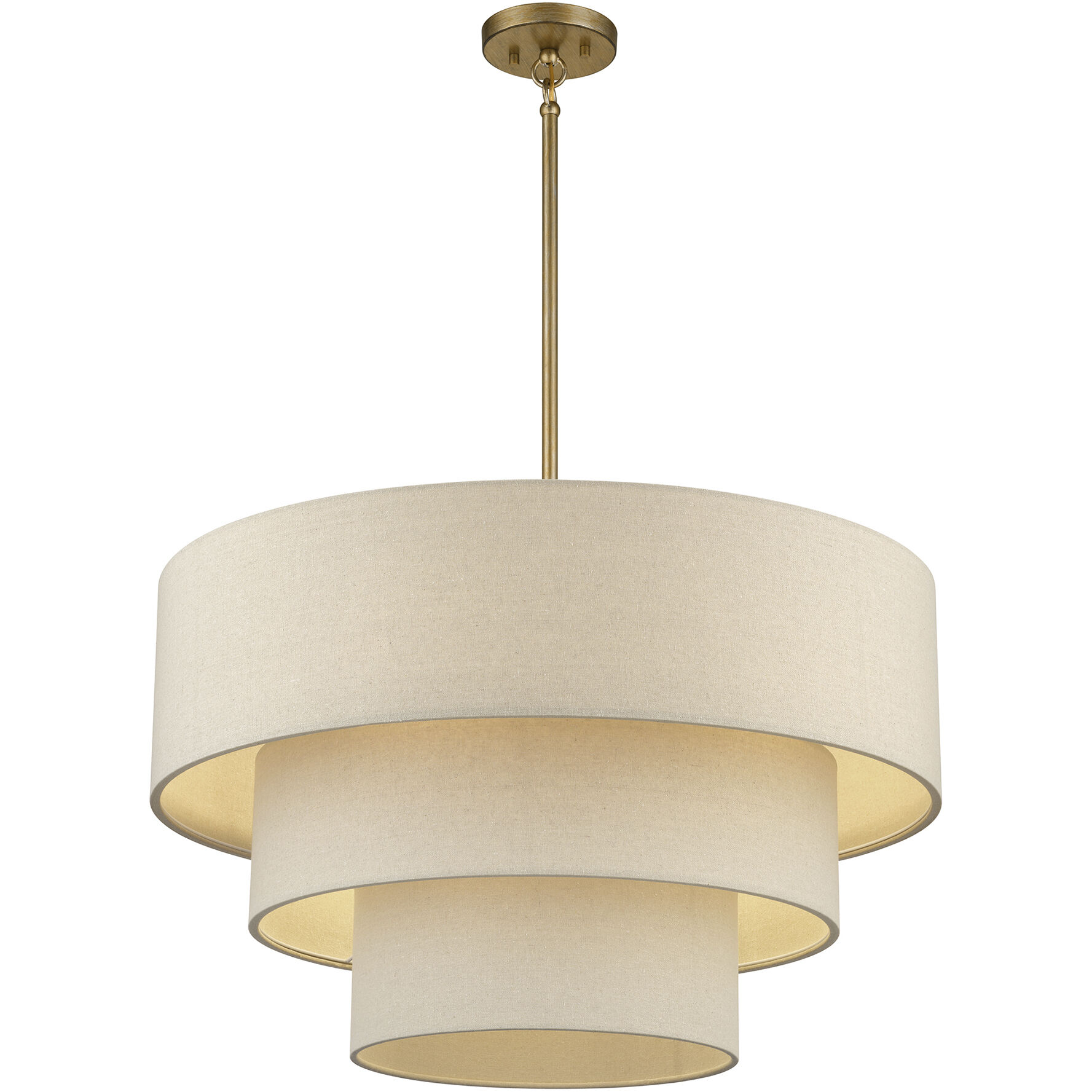 Bellingham 5 Light 28 inch Antique Gold Leaf Pendant Chandelier Ceiling Light, Medium