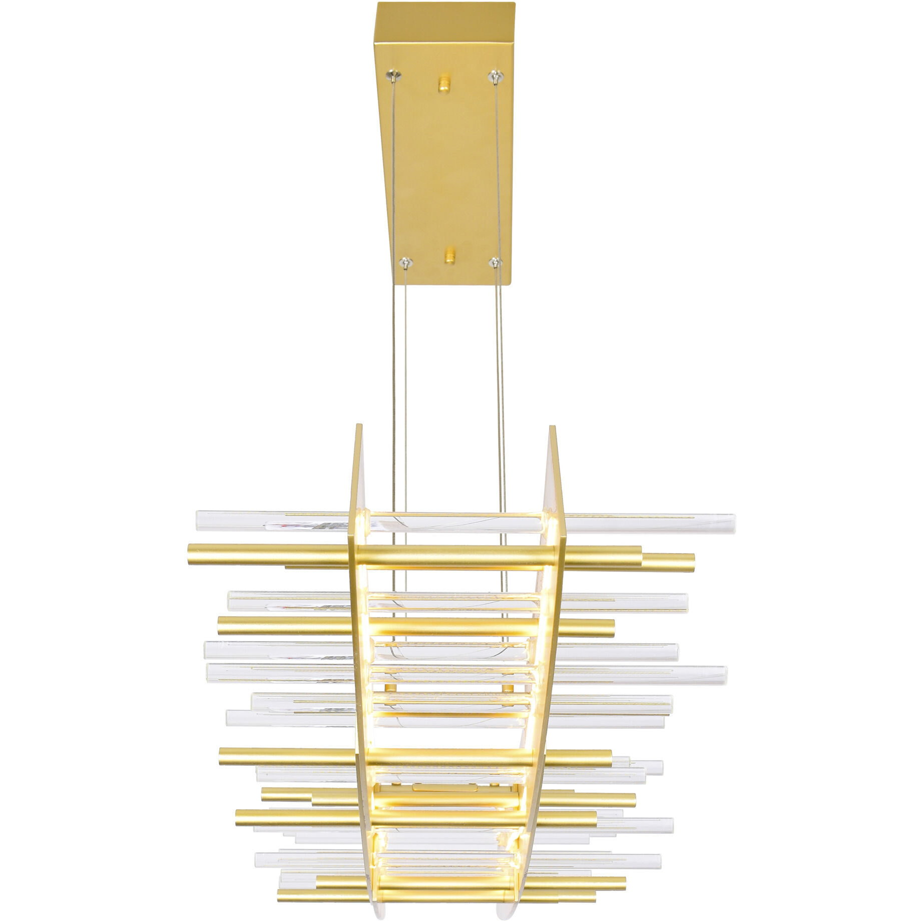 Gondola LED 40 inch Satin Gold Island/Pool Table Light Ceiling Light