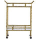 Twig Brass Antique Bar Cart