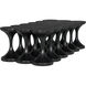 Jericho 61 X 30 inch Hand Rubbed Black Coffee Table