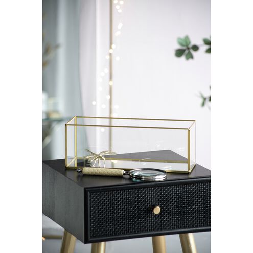 Anita 5 inch Clear/Gold Box