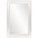 Avery 42 X 28 inch Glossy White Wall Mirror