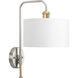 Exeter 1 Light 10 inch Brushed Nickel Wall Sconce Wall Light, Design Series