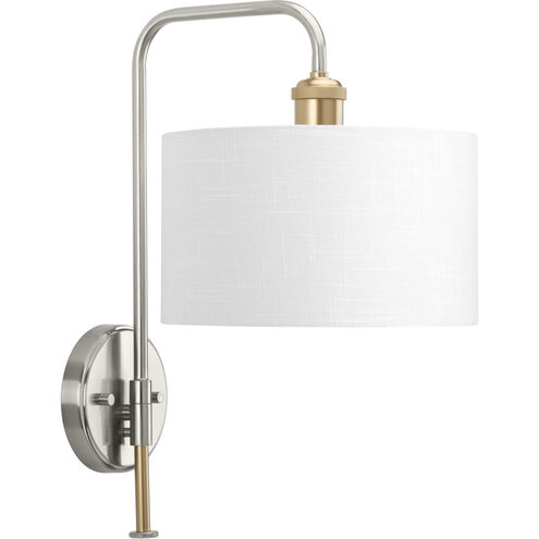 Exeter 1 Light 10 inch Brushed Nickel Wall Sconce Wall Light, Design Series