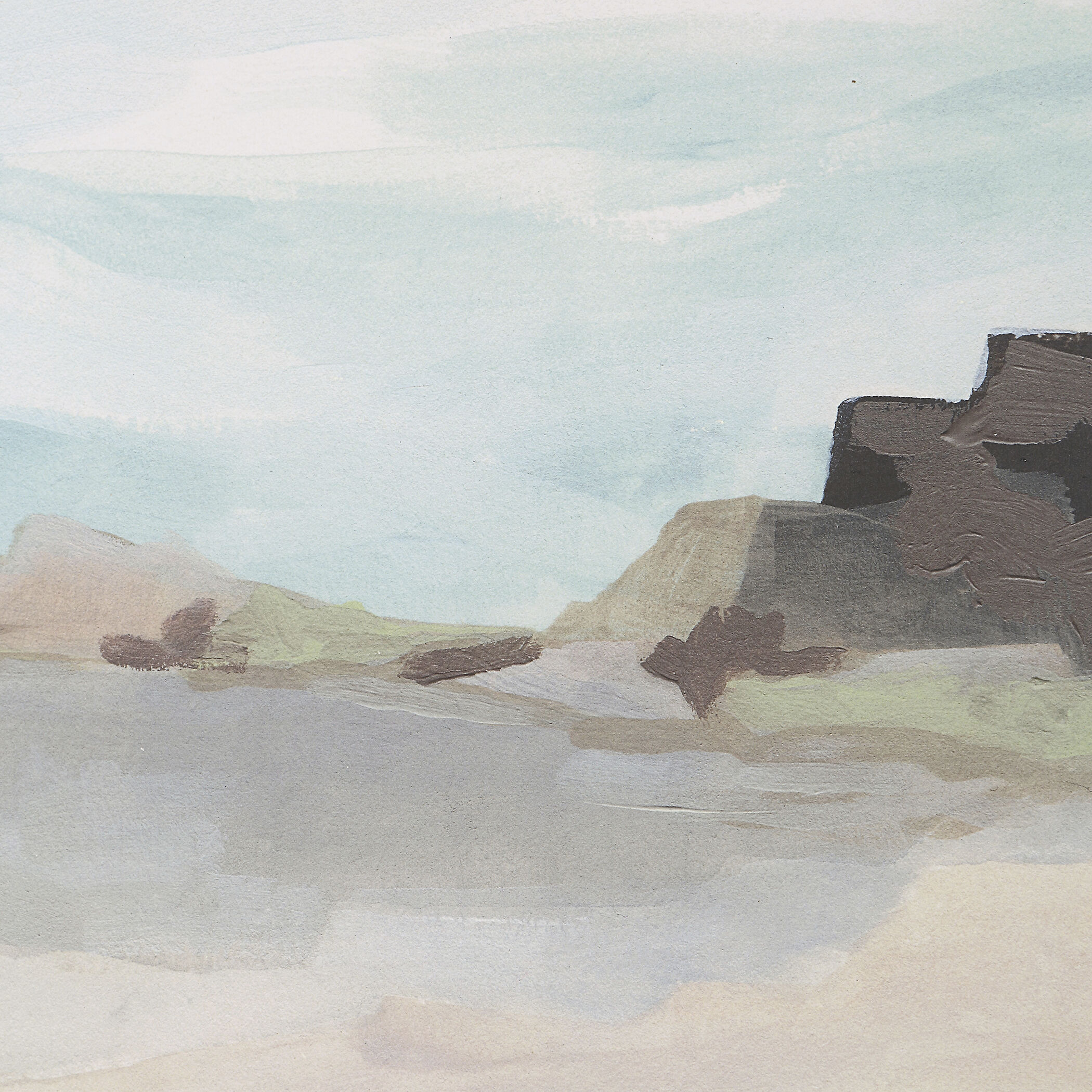 Glacial Coast 23 X 23 inch Framed Prints, Set of 2