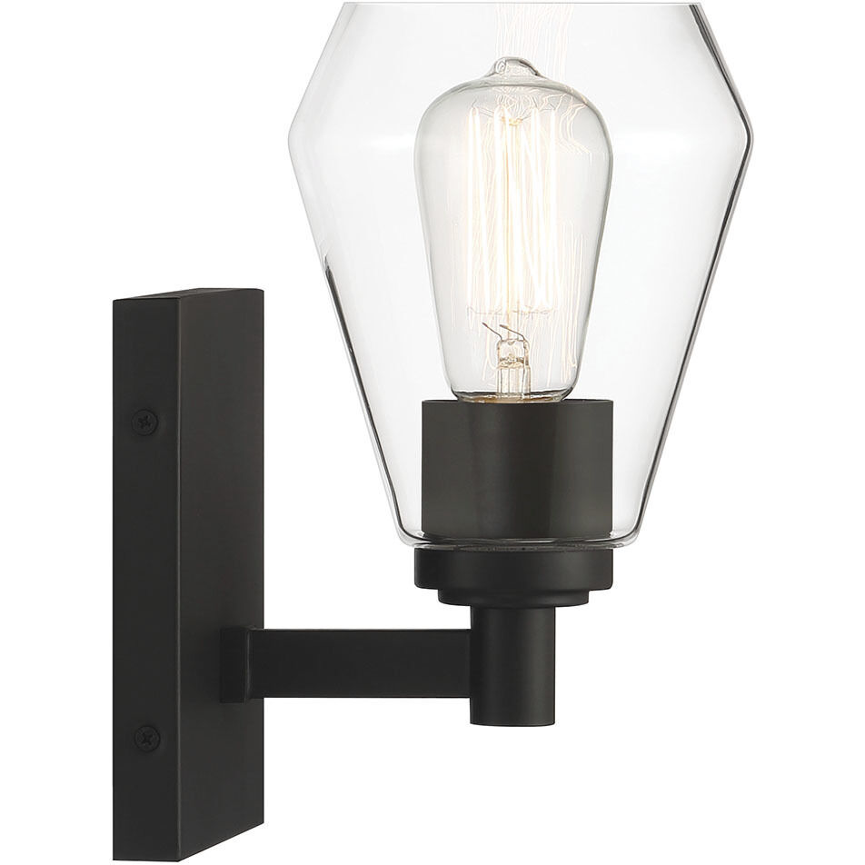 Clarity 1 Light 5.25 inch Coal Bath Vanity Wall Light