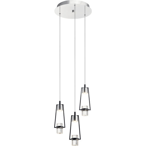 Ayse LED 12.5 inch Matte Black Cluster Pendant Ceiling Light