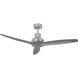 Star Propeller 52 inch Grey with Graphite Blades Indoor/Outdoor Ceiling Fan, Real Wood Blades