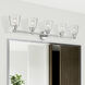 Catania 5 Light 42 inch Polished Chrome Vanity Wall Sconce Wall Light, Large