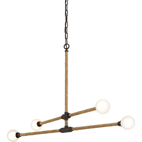 Nomad 4 Light 42.75 inch Bronze Linear Pendant Ceiling Light