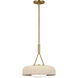 Richard June Liora 1 Light 15 inch Estate Brass Pendant Ceiling Light