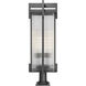 Fortis 3 Light 35.75 inch Sand Black Outdoor Pier Mounted Fixture
