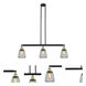 Franklin Restoration Chatham 3 Light 39 inch Black Antique Brass Island Light Ceiling Light in Clear Glass, Franklin Restoration