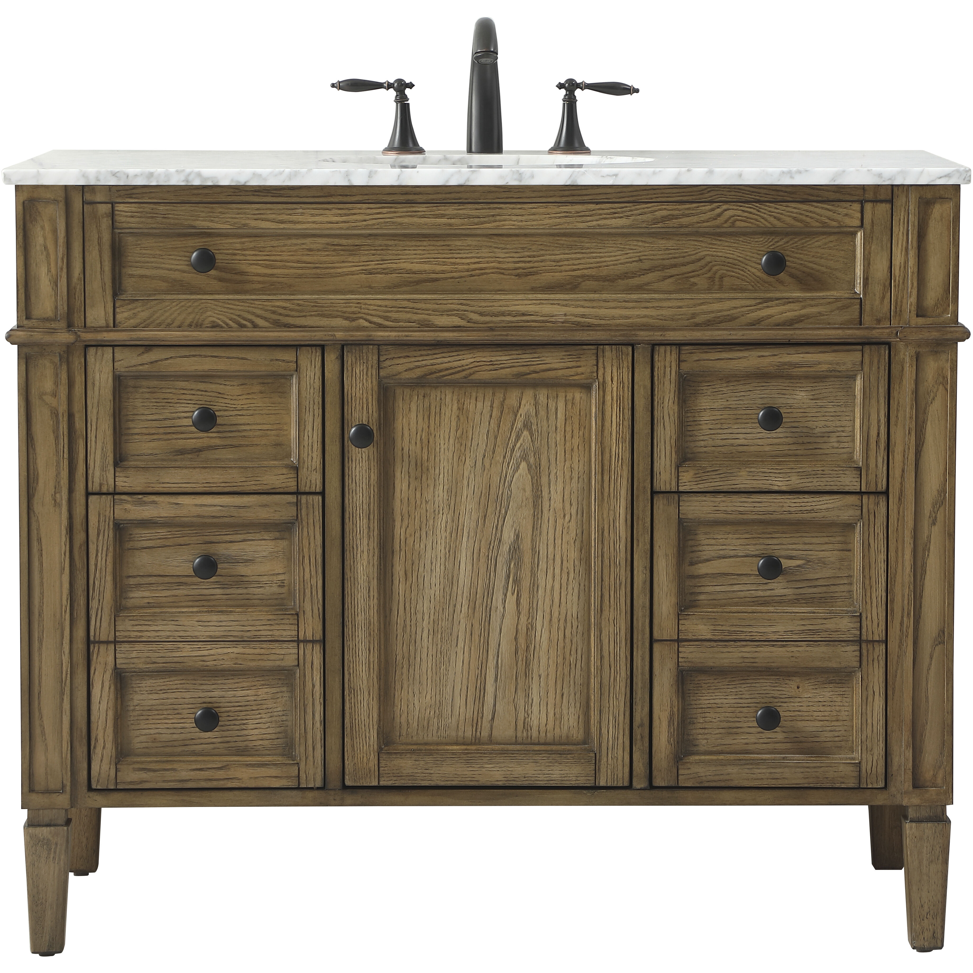 Park Avenue 42 X 22 X 35 inch Driftwood Vanity Sink Set