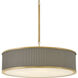 Arden 4 Light 24 inch Heritage Brass Drum Chandelier Ceiling Light