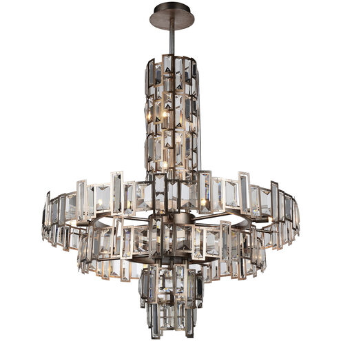 Quida 18 Light 31 inch Champagne Down Chandelier Ceiling Light