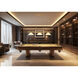 Vanguard 3 Light 58.5 inch Rubbed Brass Billiard Ceiling Light in White Mottle Glass