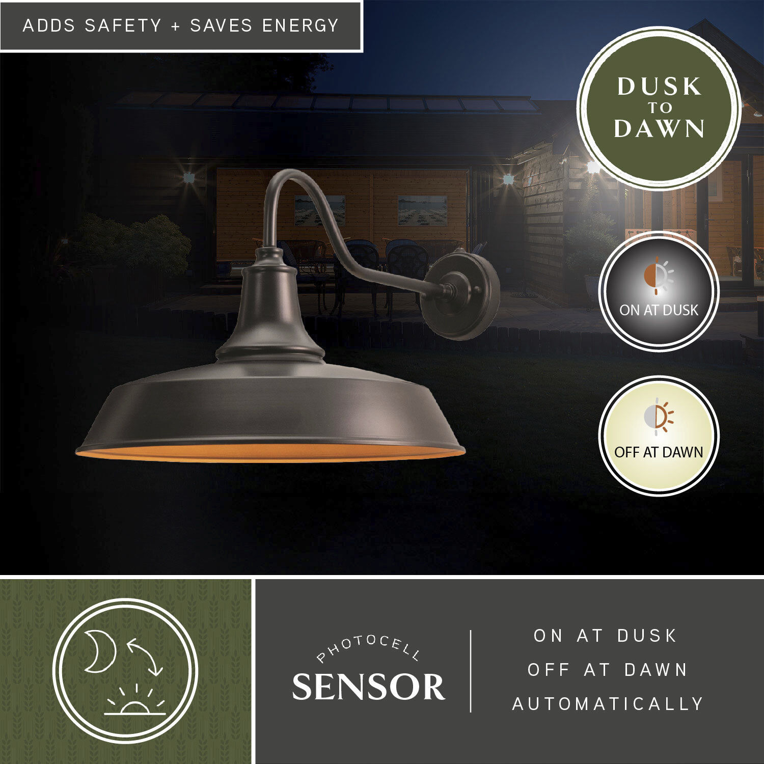 Dorado LED 14 inch Dark Bronze and Light Gold Outdoor Wall