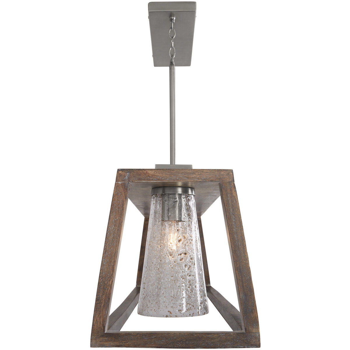 Connor 5 Light 50 inch Black Wash and Matte Nickel Island Ceiling Light