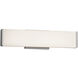 Fusion 18.5 inch Brushed Nickel Vanity Light Wall Light in Opal Fusion