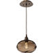 Coppa 1 Light 8 inch Flat Bronze Pendant Ceiling Light in Coppa Bronze