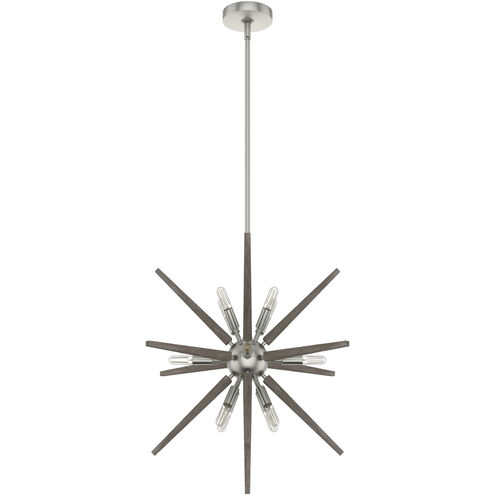 Jupiter Star 12 Light 24 inch Brushed Nickel Pendant Ceiling Light